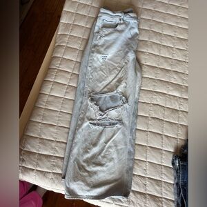 American Eagle Outfitters Light Wash Distressed Skinny Jeans